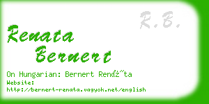 renata bernert business card